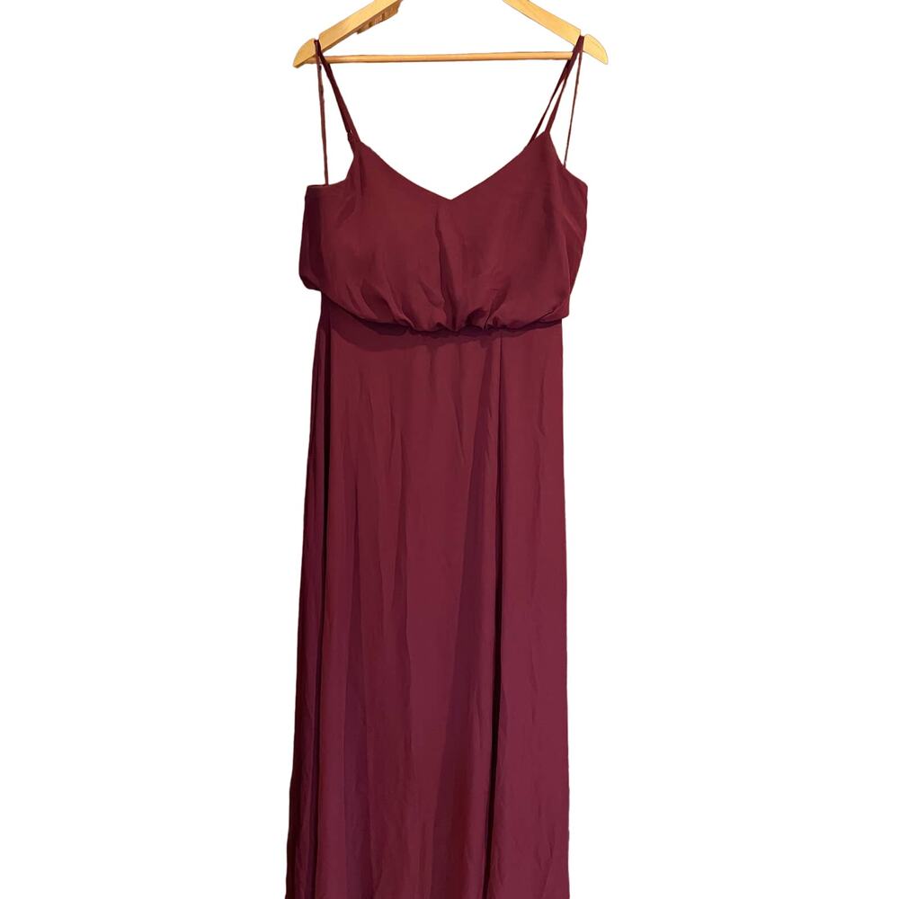 Birdie Grey Gwennie maxi dress size M wine red